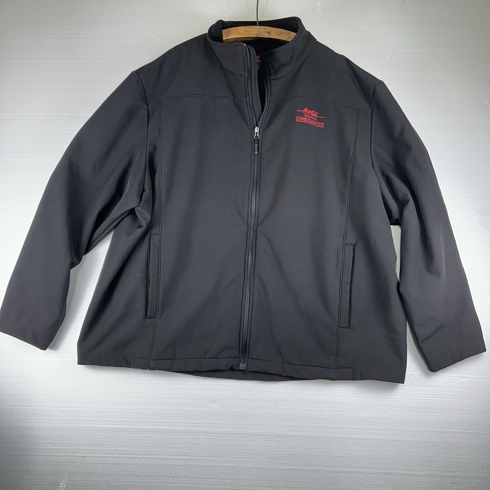 Coca Cola Bottling Co Consolidated Jacket Mens 3XL Fleece Lined Coat Embroidered